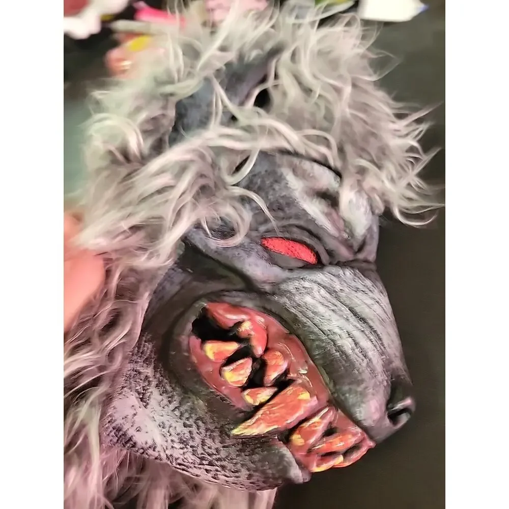 YOUTH LARGE OR ADULT SMALL SIed Halloween Werewolf Mask Costume